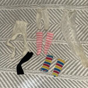 Vintage Barbie Socks, Tights, Leggings Lot‎ 70s-80s E4